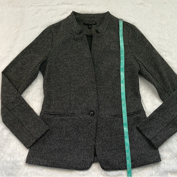 Like New Banana Republic Knit Herringbone Blazer Coat - Picture 4 of 8